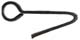 Sear spring, die formed steel, tempered, use 8-32 screw
